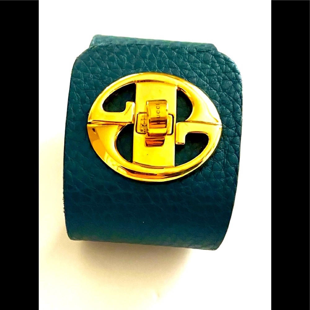 Gucci Cuff Leather Bracelet